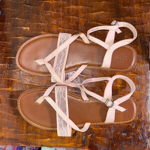 TOMS Women's Pink Sandals Women’s 12